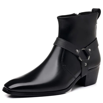 Rugged Men's Western Ankle Boots