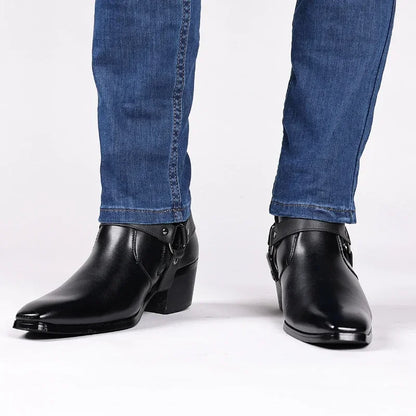 Rugged Men's Western Ankle Boots