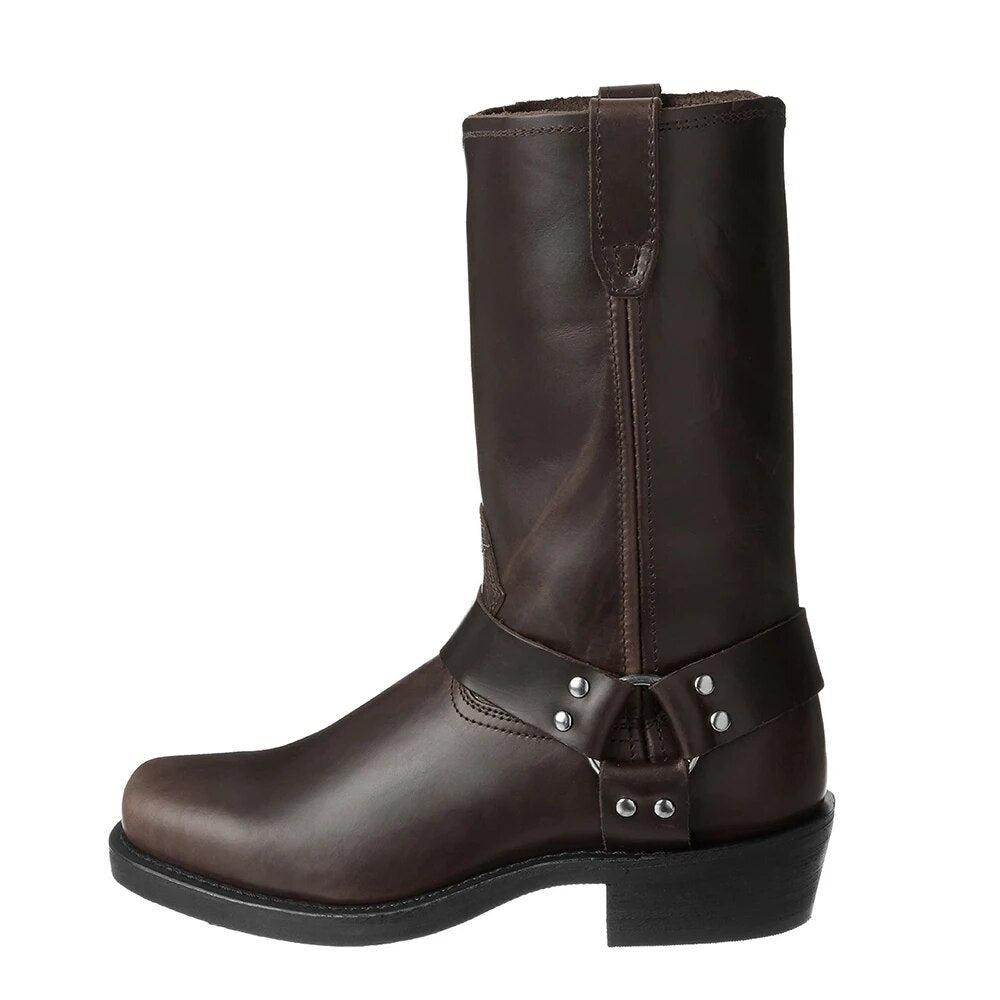 Rugged Western Boots Mid Calf Style