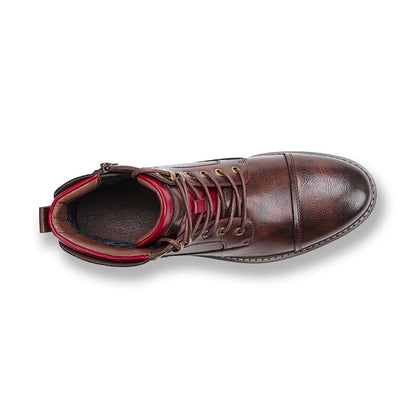 Rugged Men's Ankle Boots Lace Up Work Style