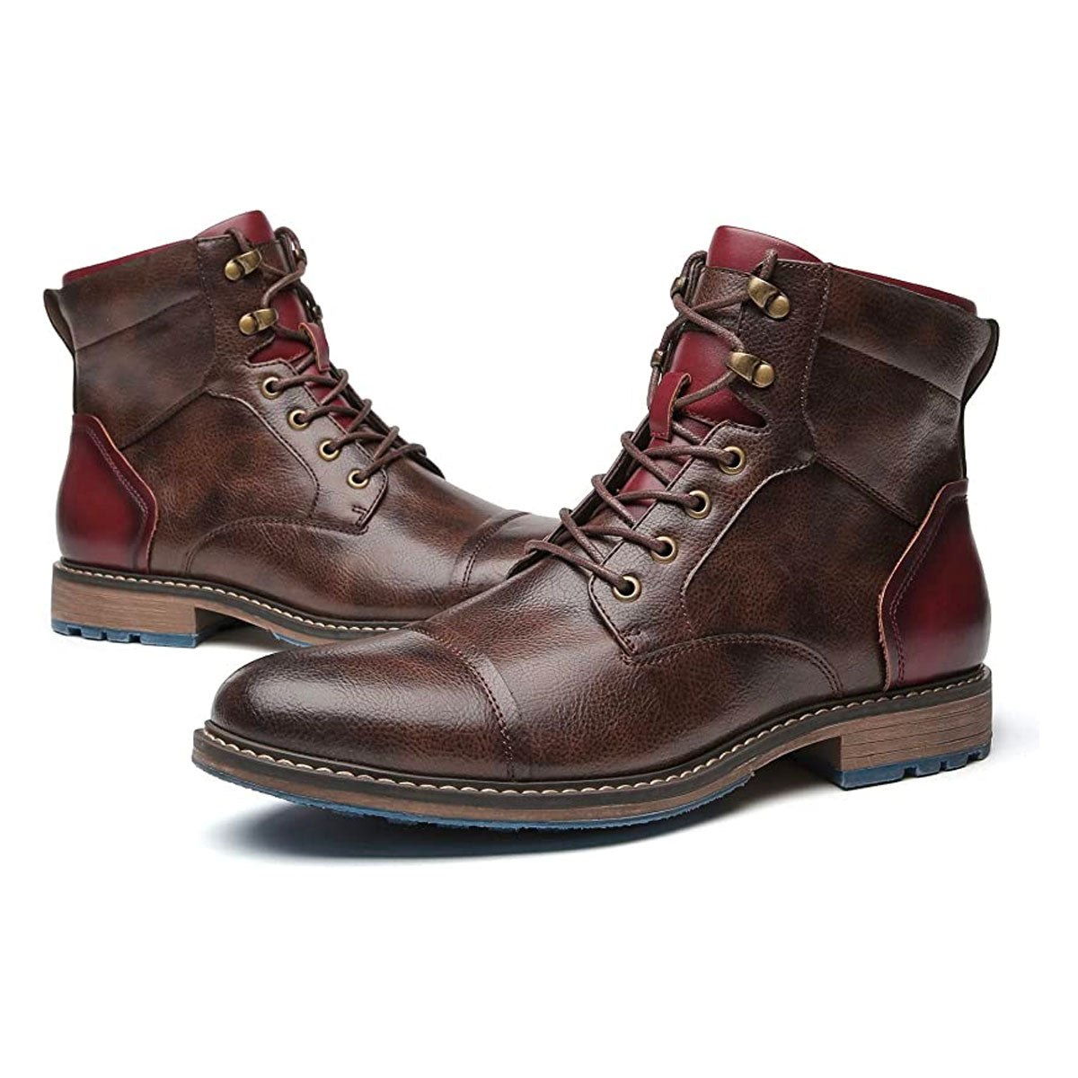 Rugged Men's Ankle Boots Lace Up Work Style