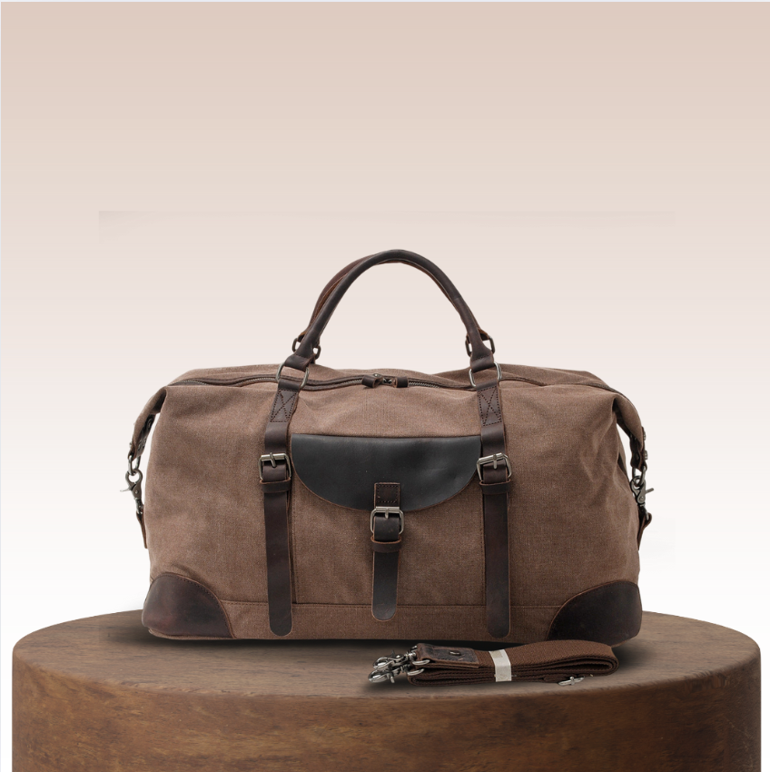 Large Canvas Weekend Travel Bag - Luxivelle