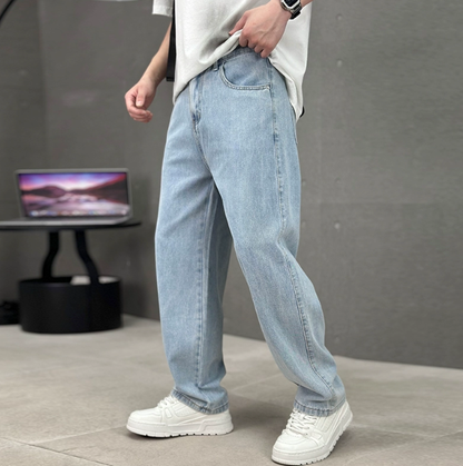 Relaxed Fit Men's Wide Leg Jeans