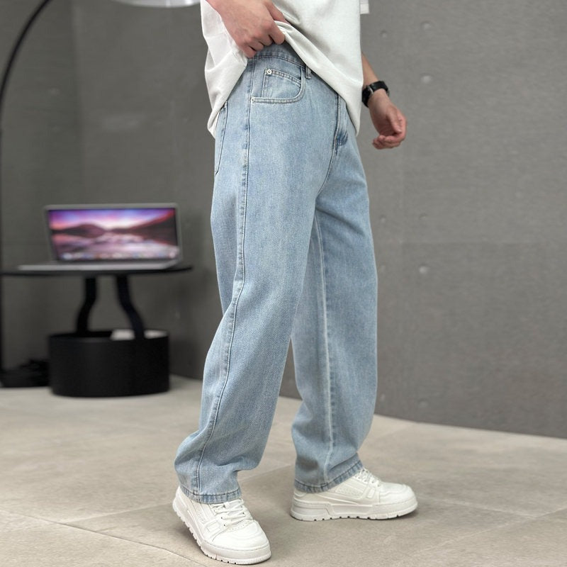 Relaxed Fit Men's Wide Leg Jeans