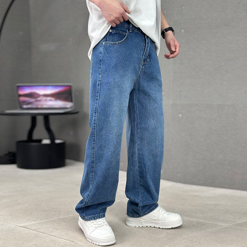 Relaxed Fit Men's Wide Leg Jeans