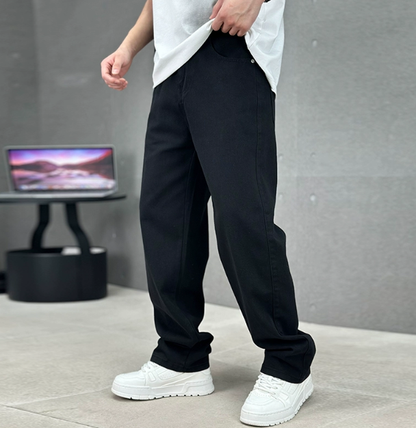 Relaxed Fit Men's Wide Leg Jeans