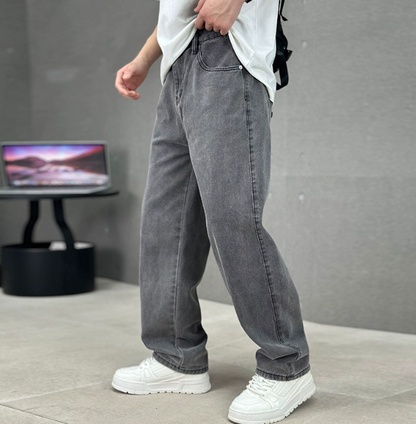 Relaxed Fit Men's Wide Leg Jeans