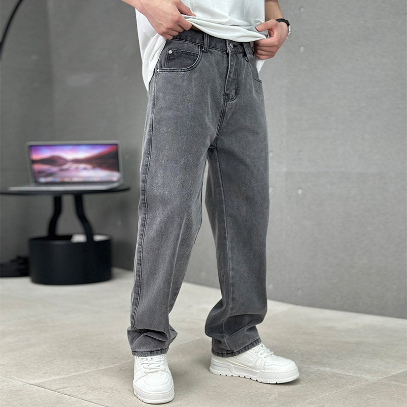 Relaxed Fit Men's Wide Leg Jeans