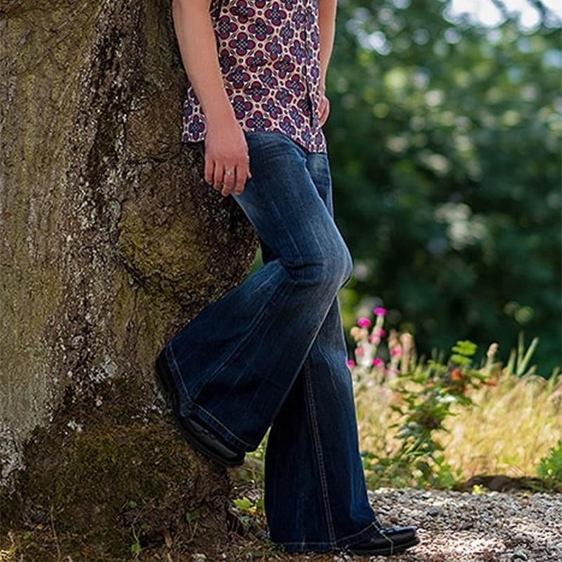 Classic Fit Distressed Denim Jeans