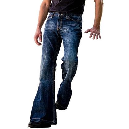Classic Fit Distressed Denim Jeans - Luxivelle