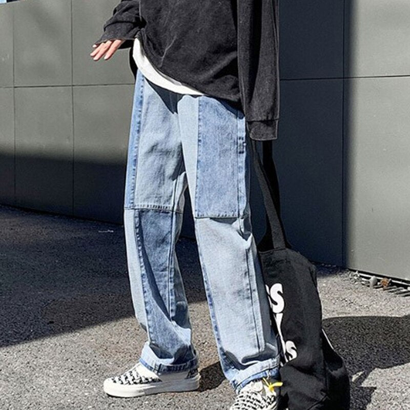 Relaxed Fit Men's Loose Jeans Pants