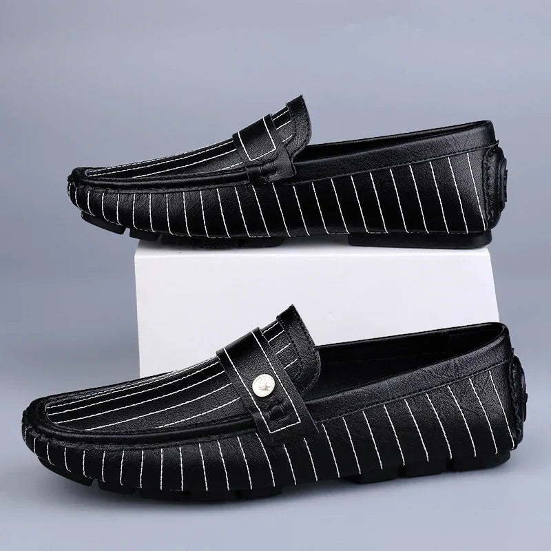 Classic Men's Slip-On Leather Loafers