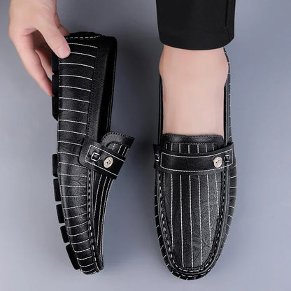 Classic Men's Slip-On Leather Loafers