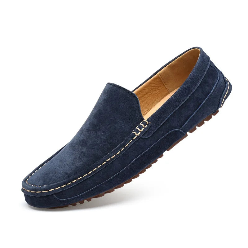 Comfortable Men's Slip On Leather Loafers Shoes - Luxivelle