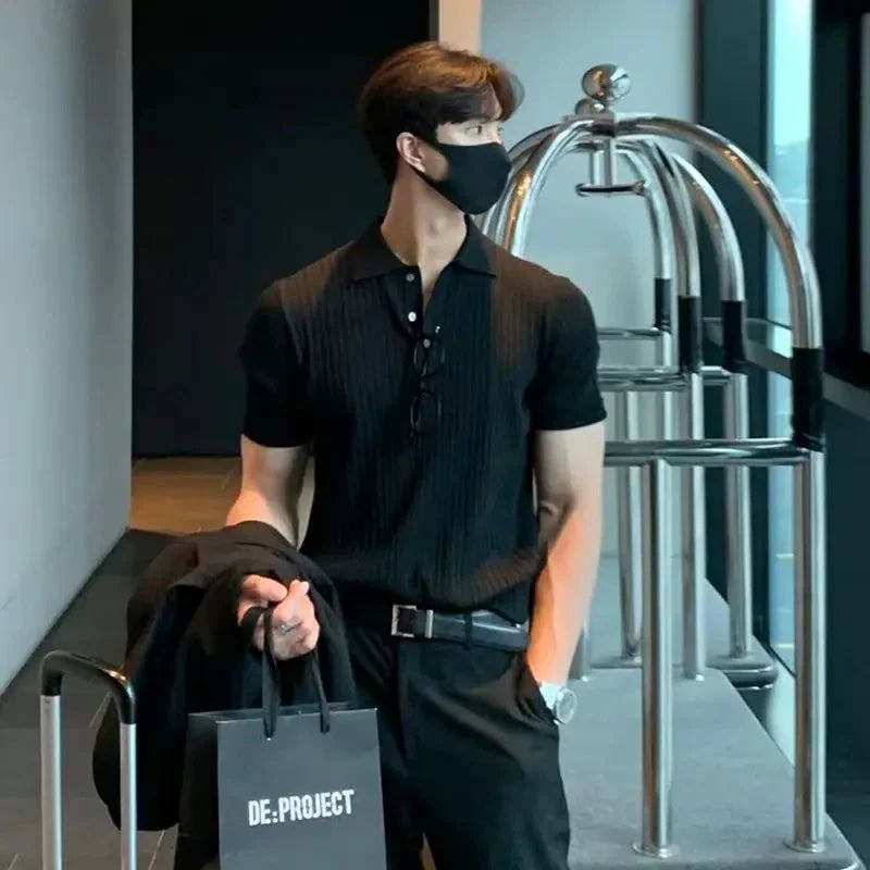 Casual Men's Short Sleeve Polo Shirt