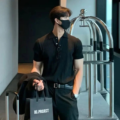 Casual Men's Short Sleeve Polo Shirt