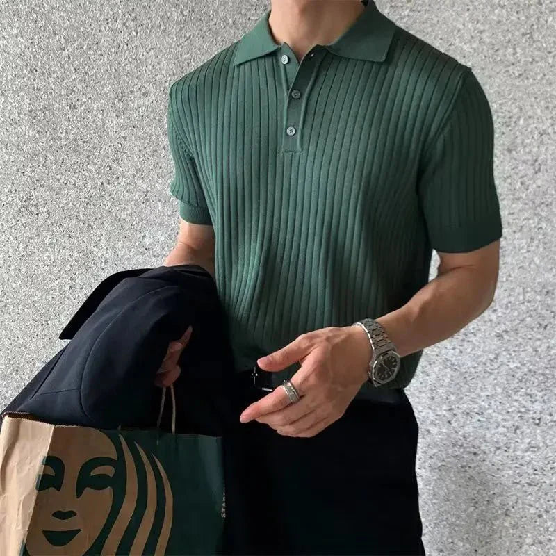 Casual Men's Short Sleeve Polo Shirt