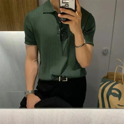 Casual Men's Short Sleeve Polo Shirt