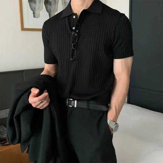 Casual Men's Short Sleeve Polo Shirt - Luxivelle