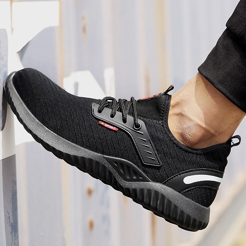 Tough Work Boots for Men Non-Slip Lace Up Shoes