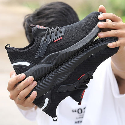 Tough Work Boots for Men Non-Slip Lace Up Shoes