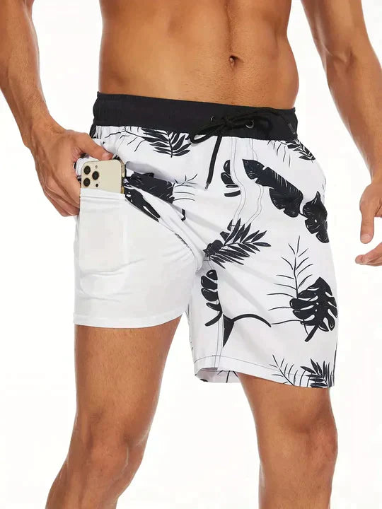 Men's Beach Printed Swim Shorts