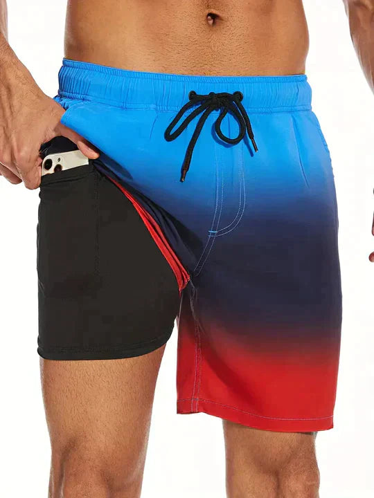 Men's Beach Printed Swim Shorts