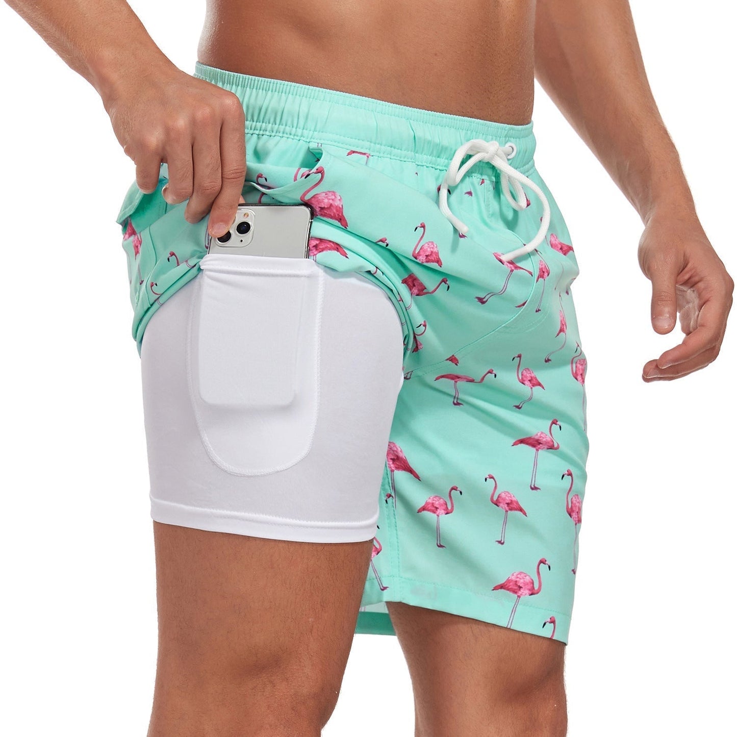 Men's Beach Printed Swim Shorts