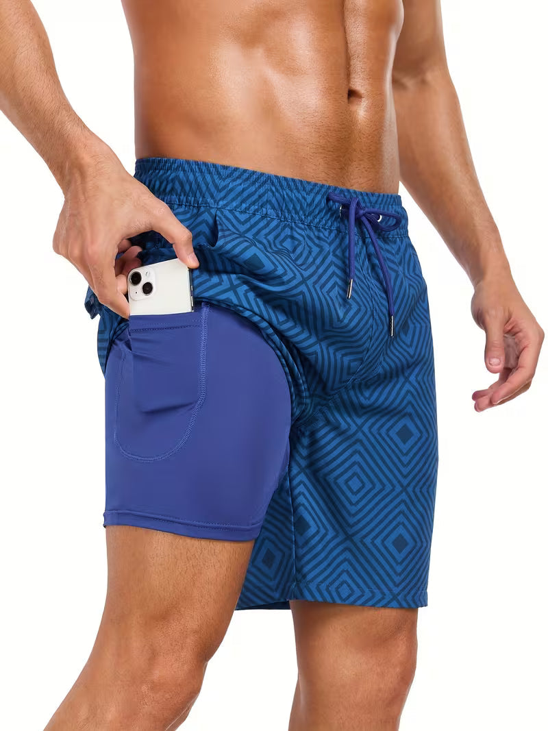 Men's Beach Printed Swim Shorts