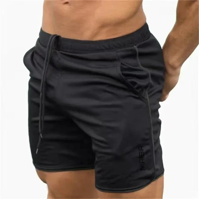 Athletic Running Shorts with Side Pockets for Gym