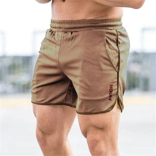 Athletic Running Shorts with Side Pockets for Gym