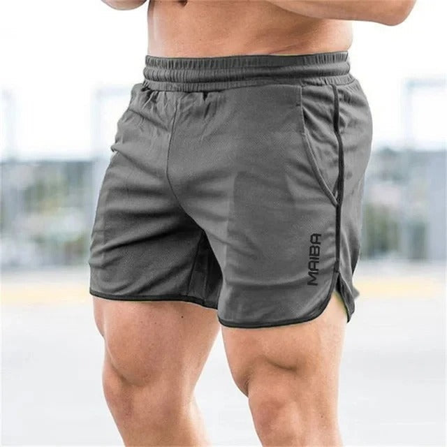 Athletic Running Shorts with Side Pockets for Gym