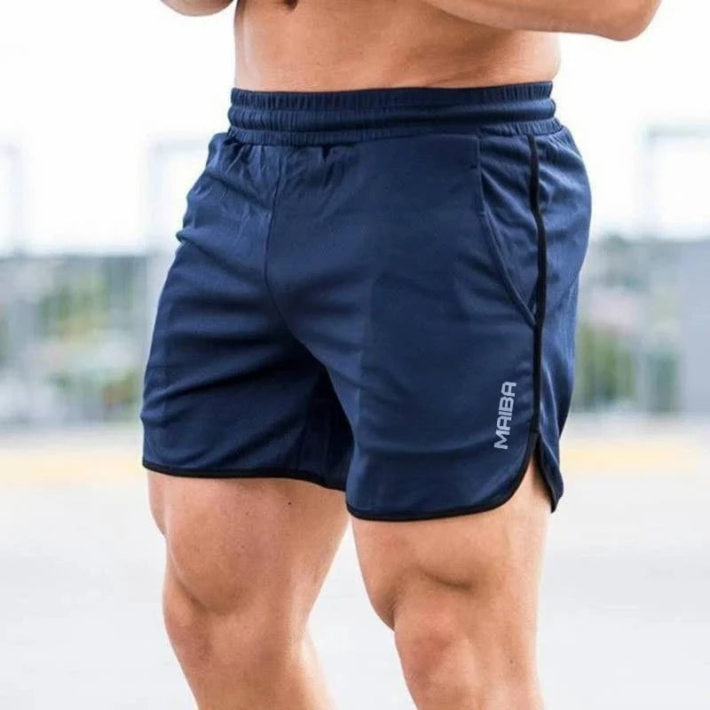 Athletic Running Shorts with Side Pockets for Gym