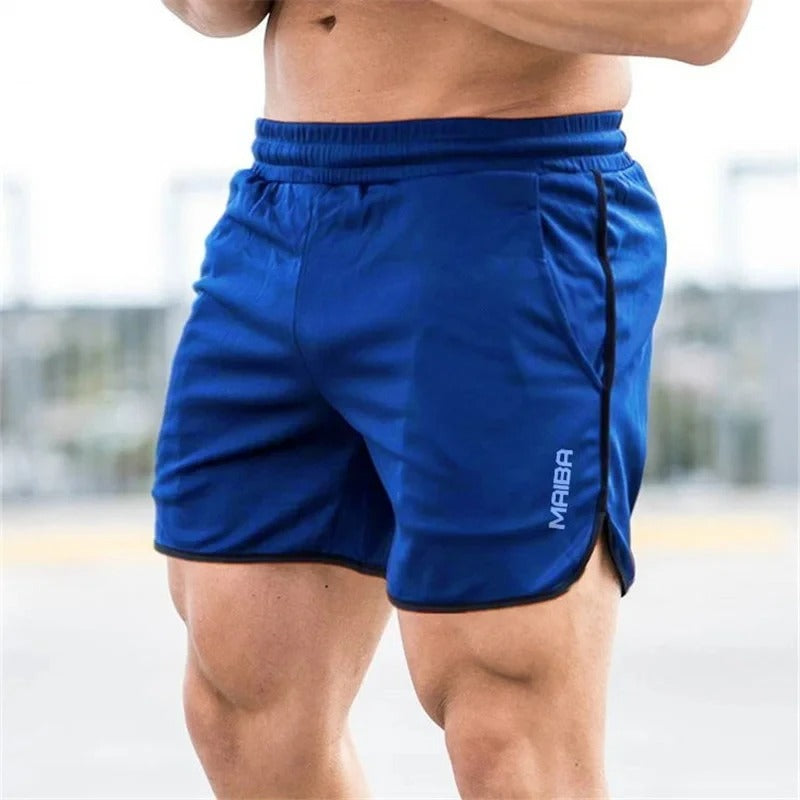 Athletic Running Shorts with Side Pockets for Gym