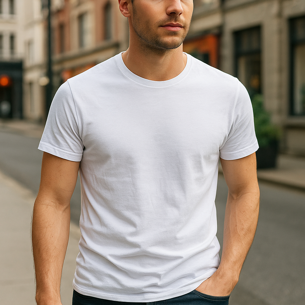 Men's Classic Fit Casual Crew Neck Tee