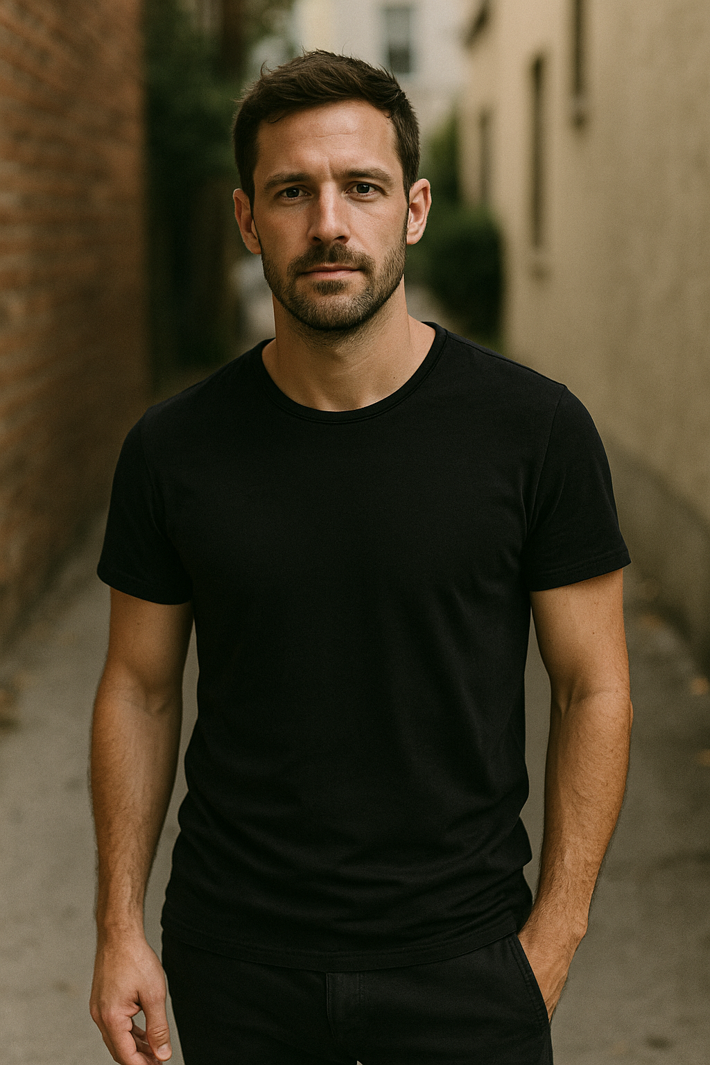 Men's Classic Fit Casual Crew Neck Tee