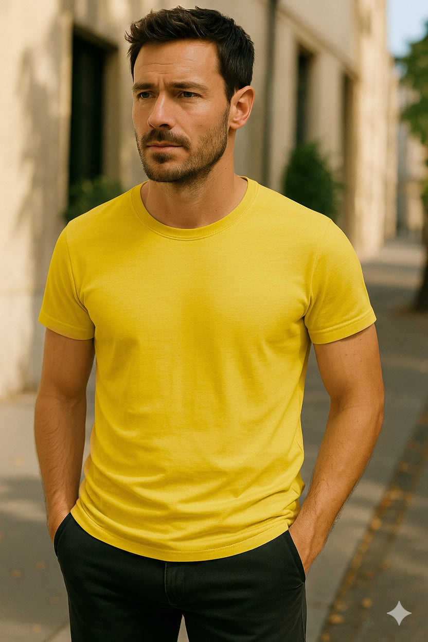 Men's Classic Fit Casual Crew Neck Tee