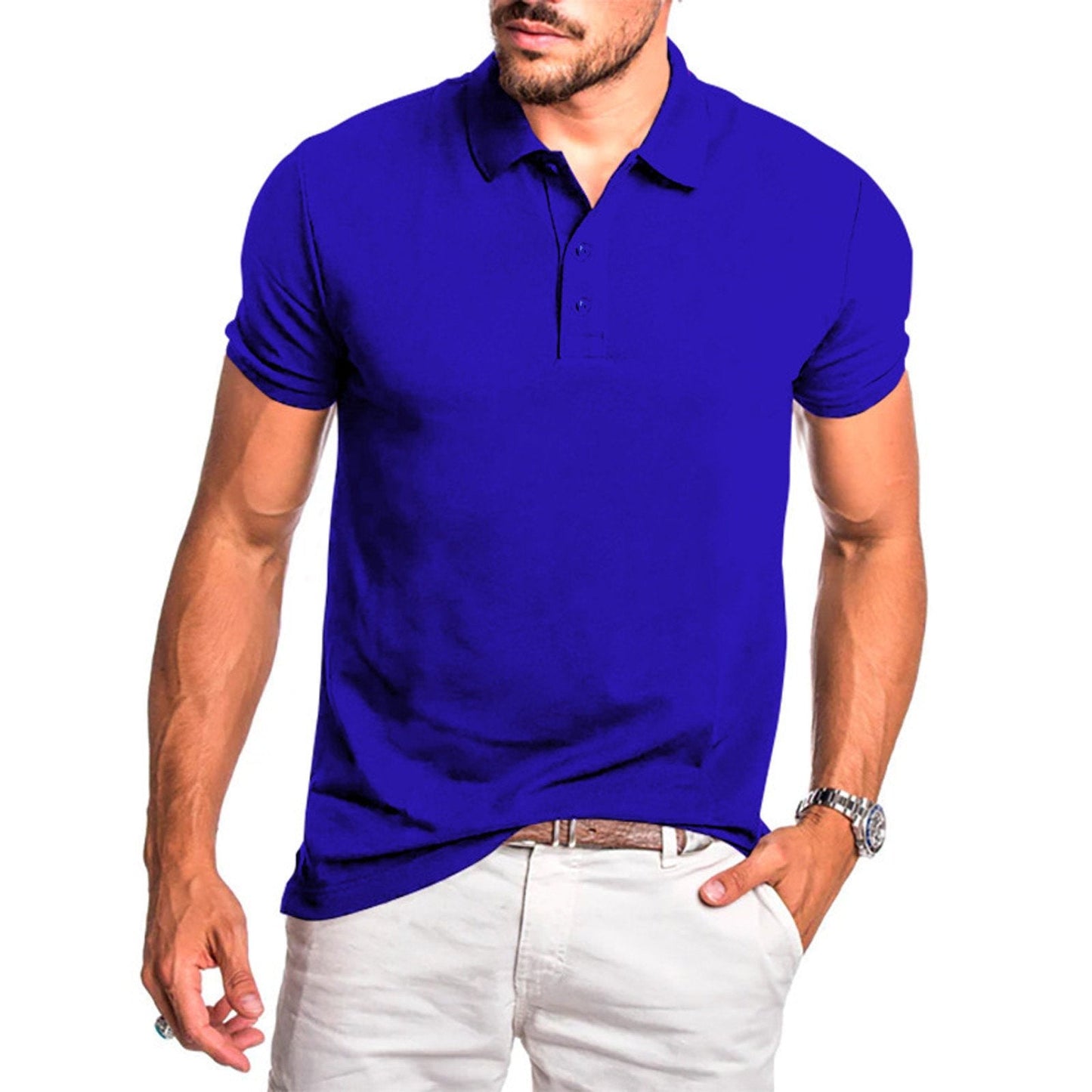 Slim Fit Mens Polo Shirt Classic Style
