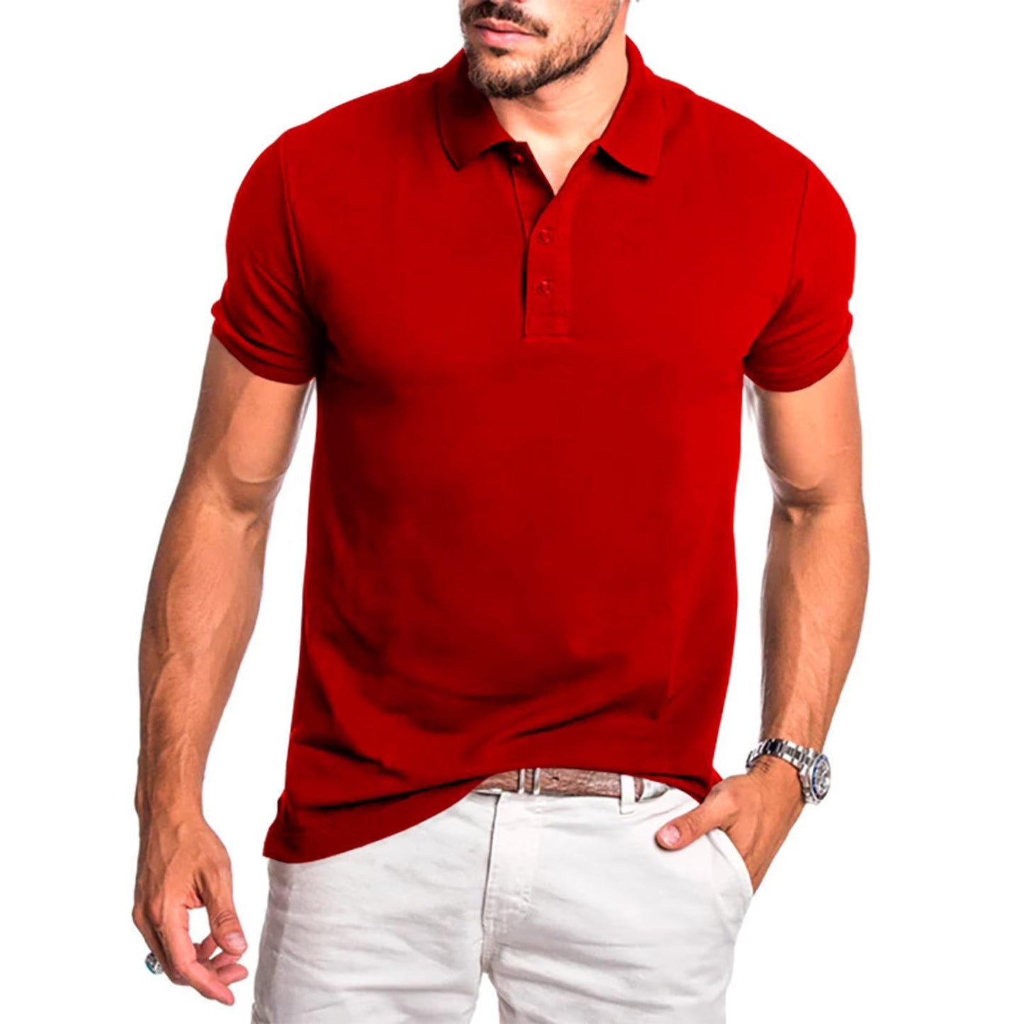 Slim Fit Mens Polo Shirt Classic Style - Luxivelle