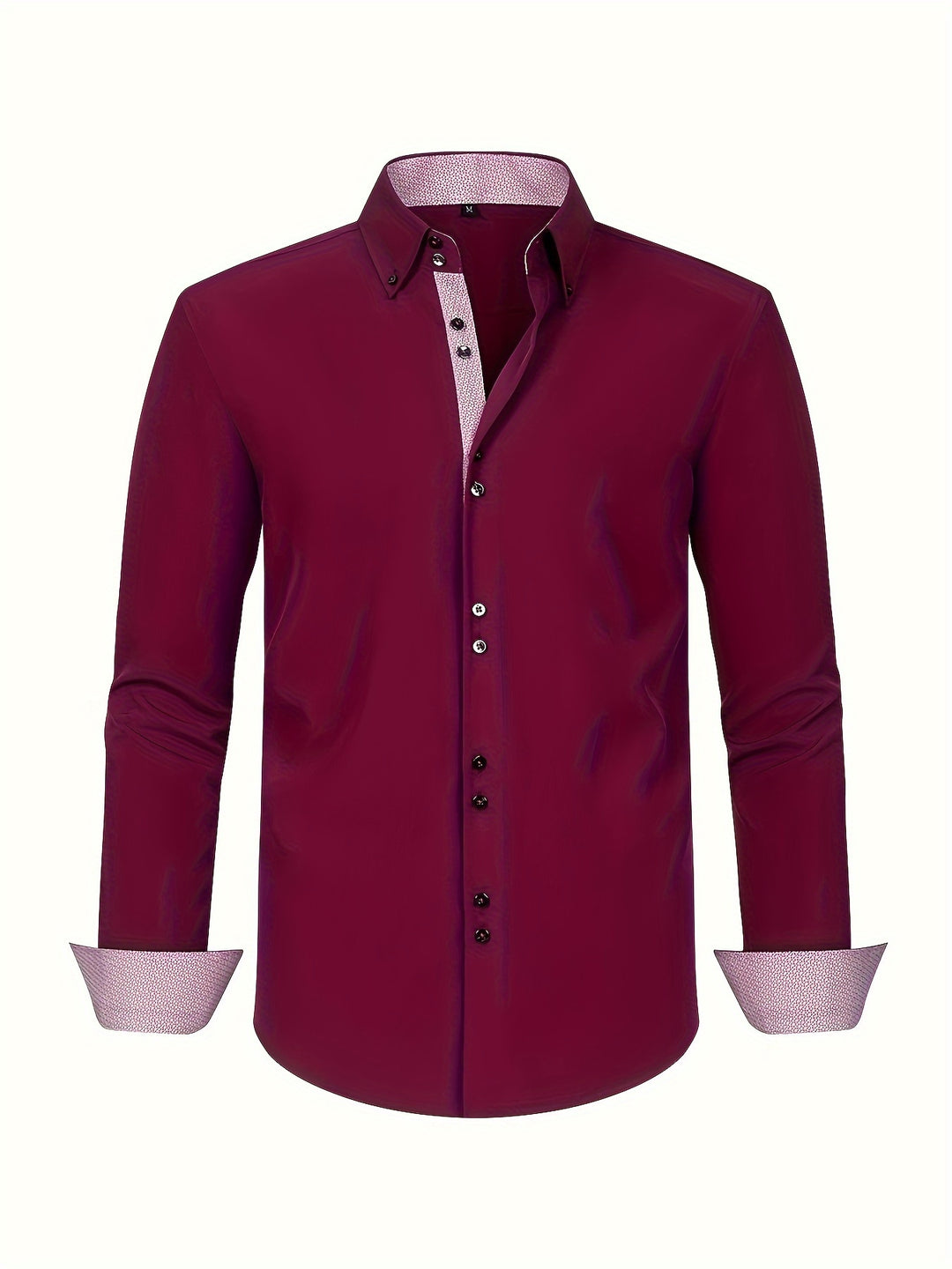 Slim Fit Men's Long Sleeve Dress Shirt