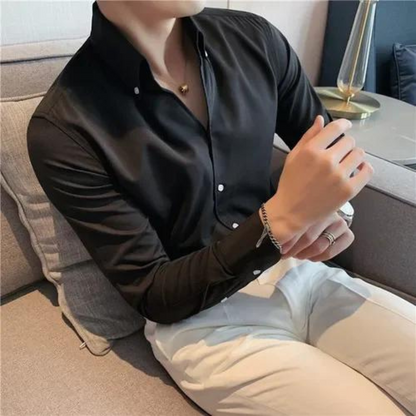 Men's Fitted Slim Shirt | Long Sleeve