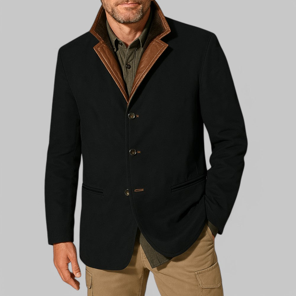 Vintage Button Front Mens Field Coat - Luxivelle