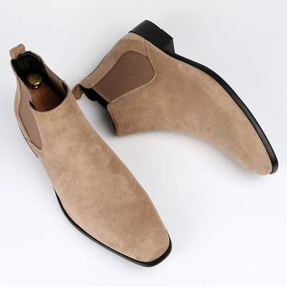 Men's Leather Ankle Boots | Formal Office Shoes