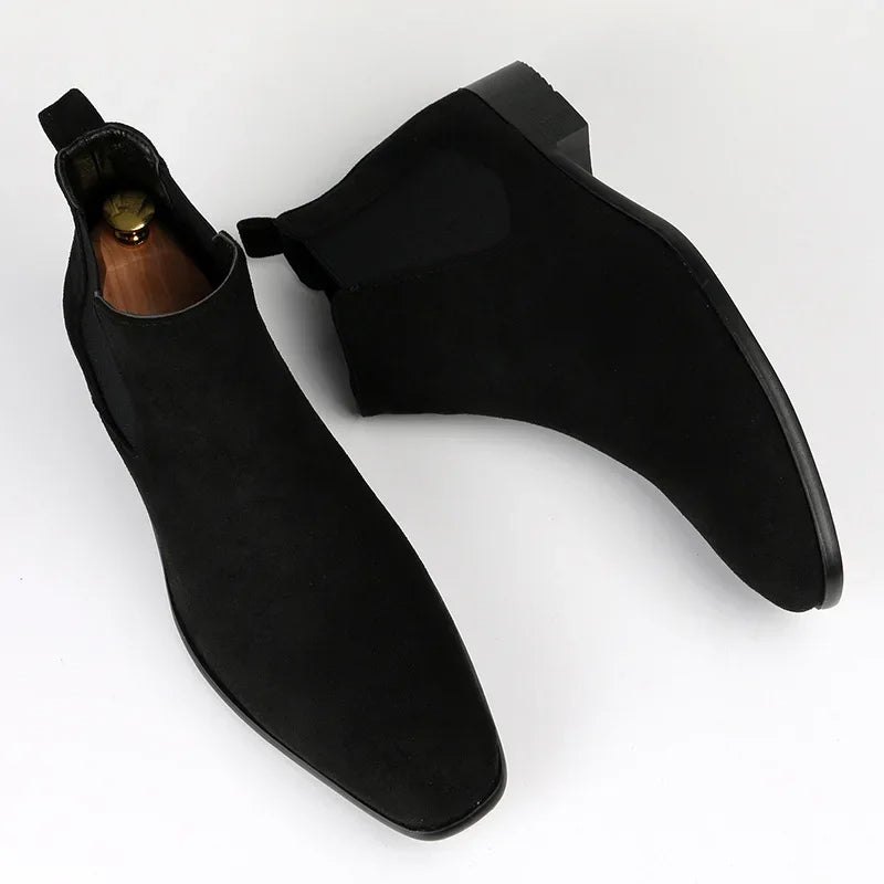 Men's Leather Ankle Boots | Formal Office Shoes
