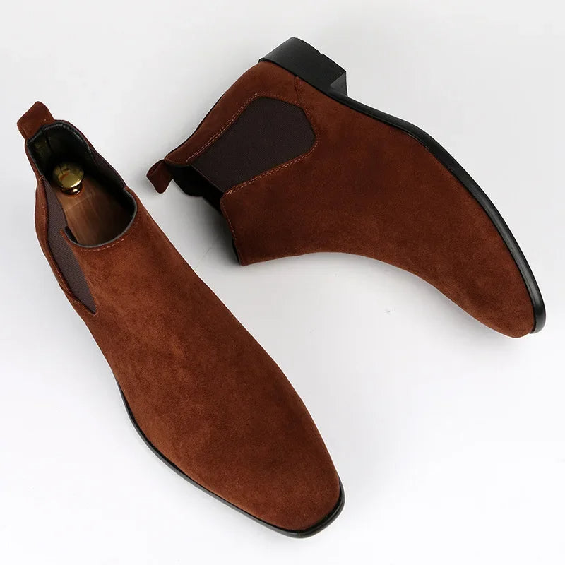Men's Leather Ankle Boots | Formal Office Shoes