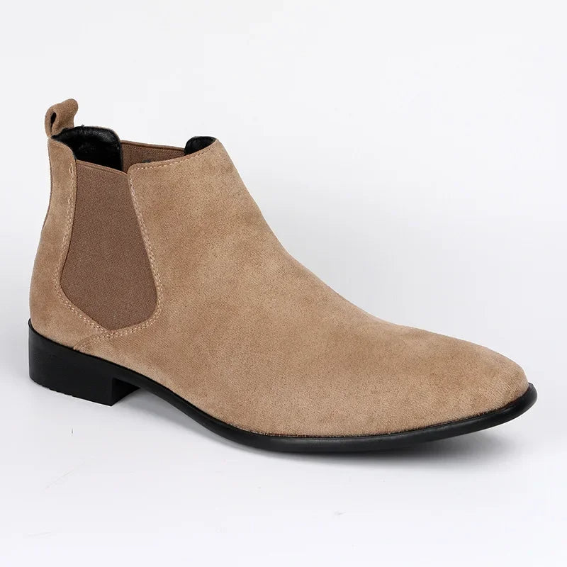 Men's Leather Ankle Boots | Formal Office Shoes - Luxivelle