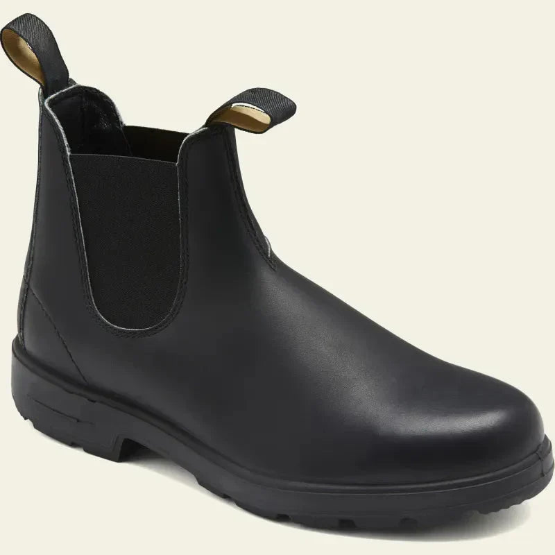 Men's Leather Ankle Boots Chelsea Slip On Style