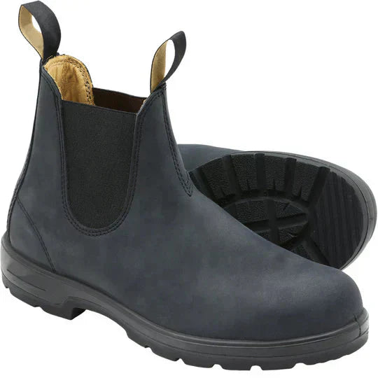 Men's Leather Ankle Boots Chelsea Slip On Style