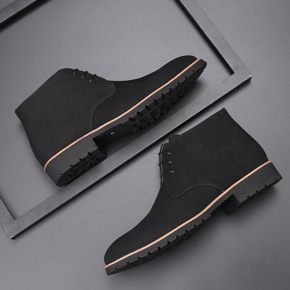 Men's Leather Ankle Boots for Work