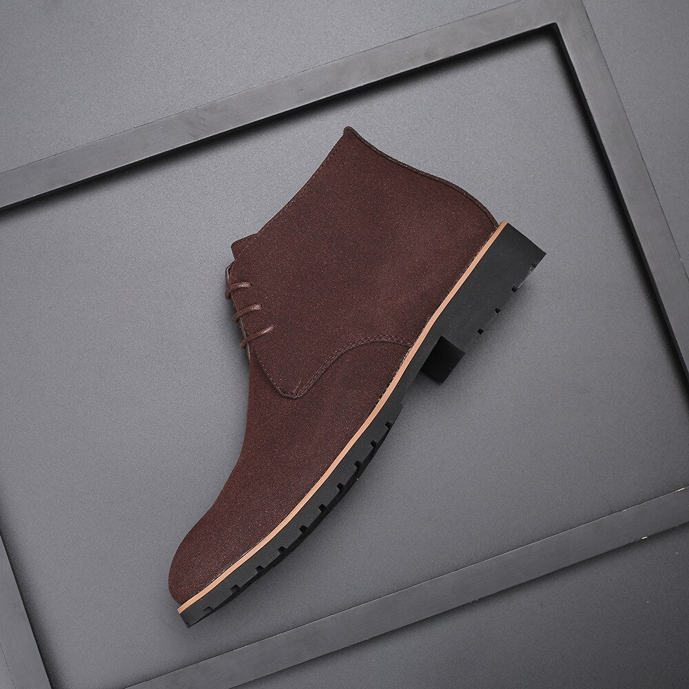 Men's Leather Ankle Boots for Work